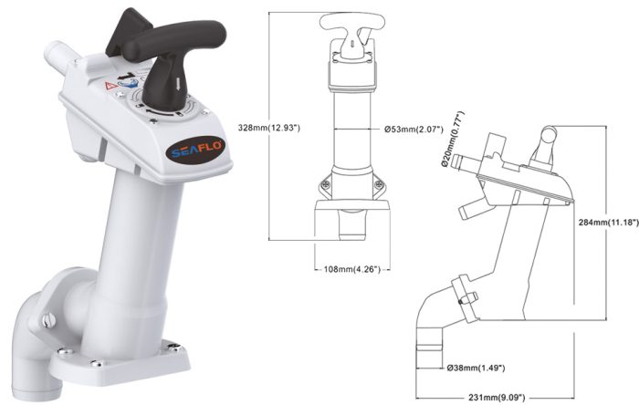 SEAFLO - REZERVNA PUMPA ZA RUČNI WC - popust -20%